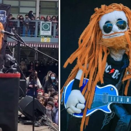 Arman concierto de metal con títere en una escuela y se vuelve viral [Video] – El Sol de Puebla