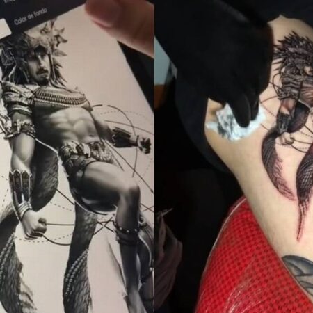 Se realiza tatuaje de Tenoch Huerta como Namor y el actor reacciona – El Sol de Puebla