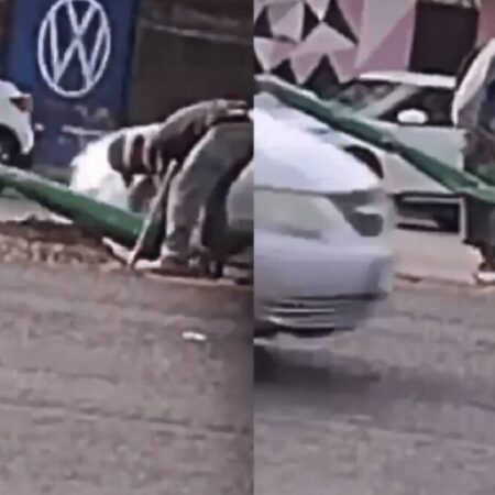 Hombre fallece tras salir impactado por un auto mientras robaba un poste [Video] – El Sol de Puebla
