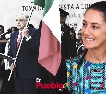 Sheinbaum acompaña a AMLO en evento conmemorativo por la Batalla de Puebla