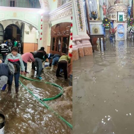 Se inunda iglesia de San Nicolás Zecalacoayan, sacan agua con cubetas – El Sol de Puebla